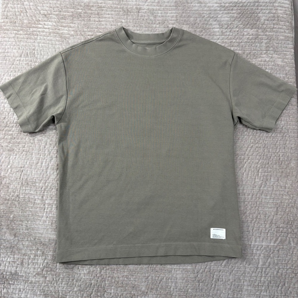 Public Supply Oversize T-Shirt Green Cotton Blend Crew Neck M P967100-MS-B43
